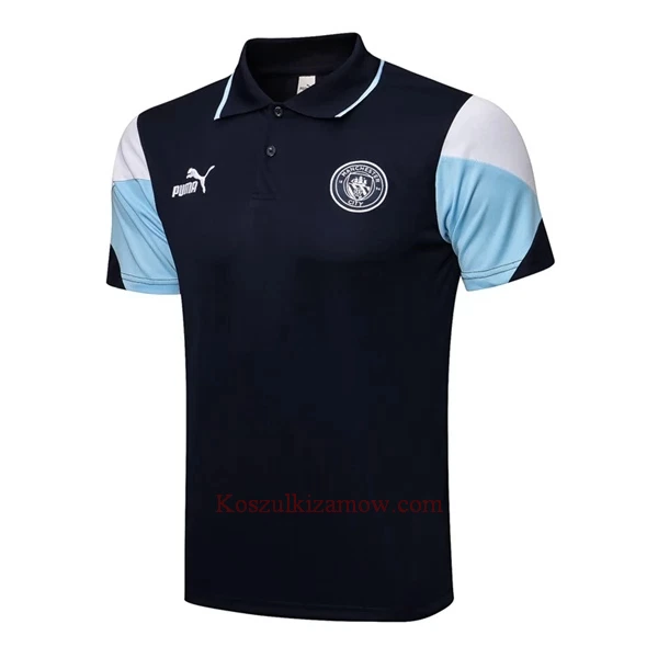 Manchester City Koszulka Polo Treningowa 2022-23 Niebieski