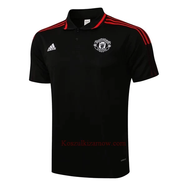 Manchester United Koszulka Polo Treningowa 2022-23 Czarny-Czerwony-Czarny