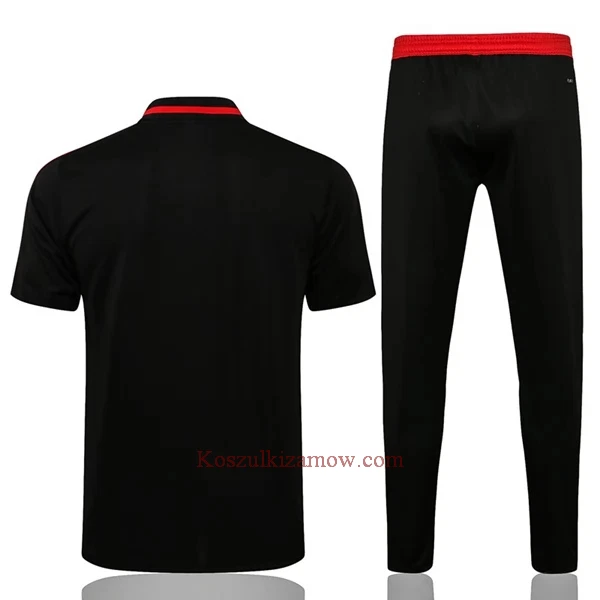 Manchester United Koszulka Polo Treningowa 2022-23 Czarny-Czerwony-Czarny