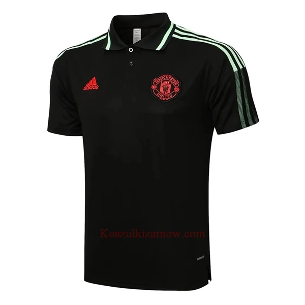 Manchester United Koszulka Polo Treningowa 2022-23 Czarny-Zielony