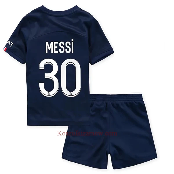 Koszulka Paris Saint-Germain Messi 30 2022-23 Domowa Dziecięca