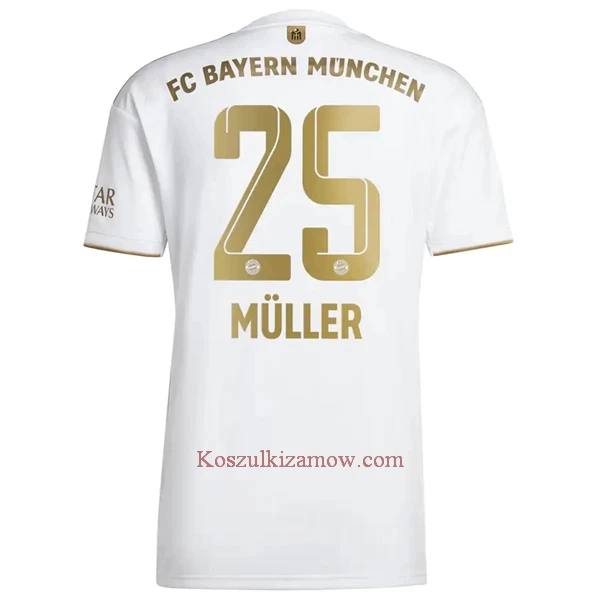 Koszulka FC Bayern Monachium Müller 25 2022-23 Wyjazdowa