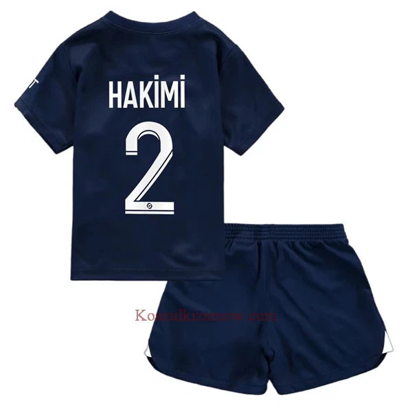 Koszulka Paris Saint-Germain Hakimi 2 2022-23 Domowa Dziecięca