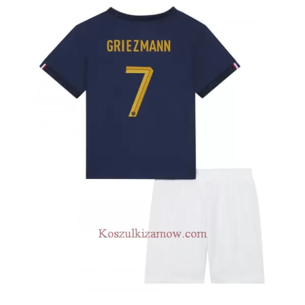 Koszulka Francja Antoine Griezmann 7 MŚ 2022 Domowa Dziecięca