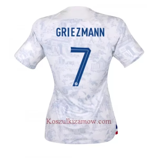 Koszulka Francja Antoine Griezmann 7 MŚ 2022 Wyjazdowa Damska