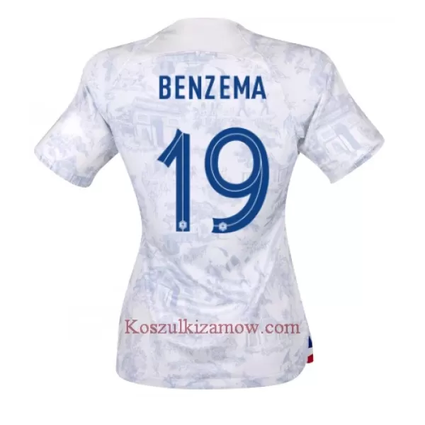 Koszulka Francja Karim Benzema 19 MŚ 2022 Wyjazdowa Damska