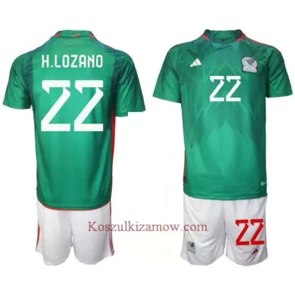 Koszulka Meksyk Hirving Lozano 22 MŚ 2022 Domowa Dziecięca