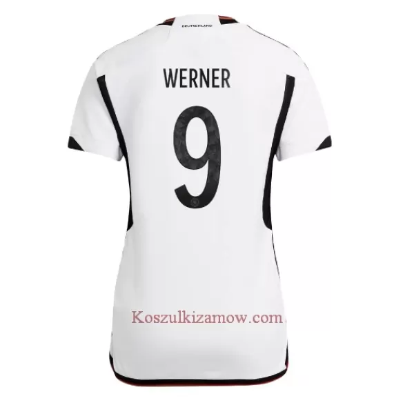 Koszulka Niemcy Timo Werner 9 MŚ 2022 Domowa Damska