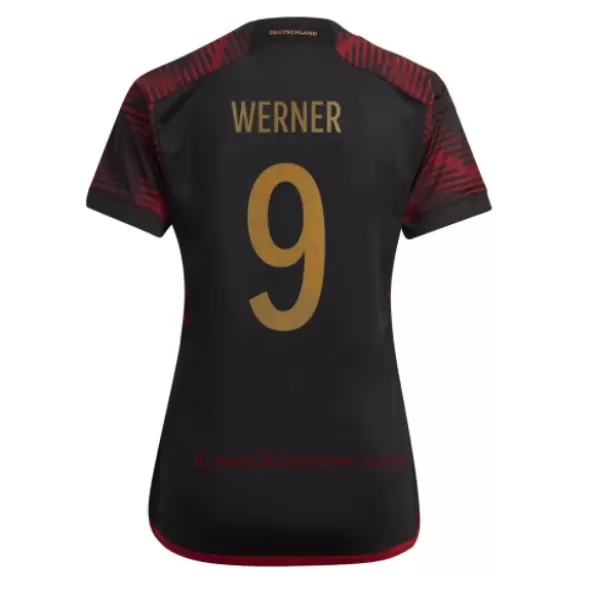 Koszulka Niemcy Timo Werner 9 MŚ 2022 Wyjazdowa Damska