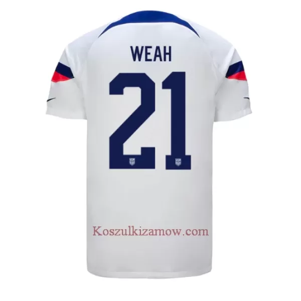 Koszulka USA Timothy Weah 21 MŚ 2022 Domowa