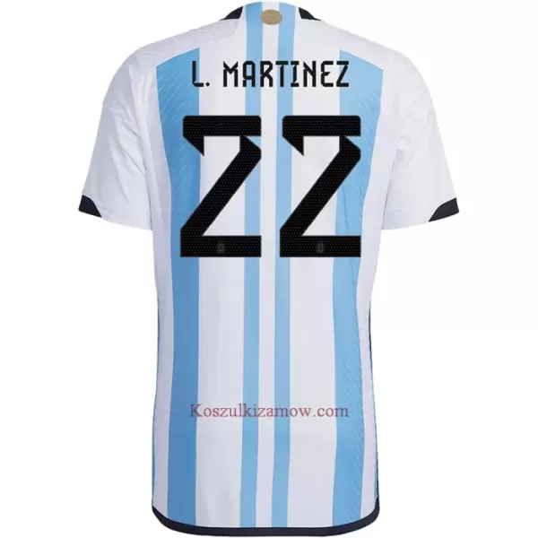 Koszulka Argentyna Lautaro Martinez 22 MŚ 2022 Domowa