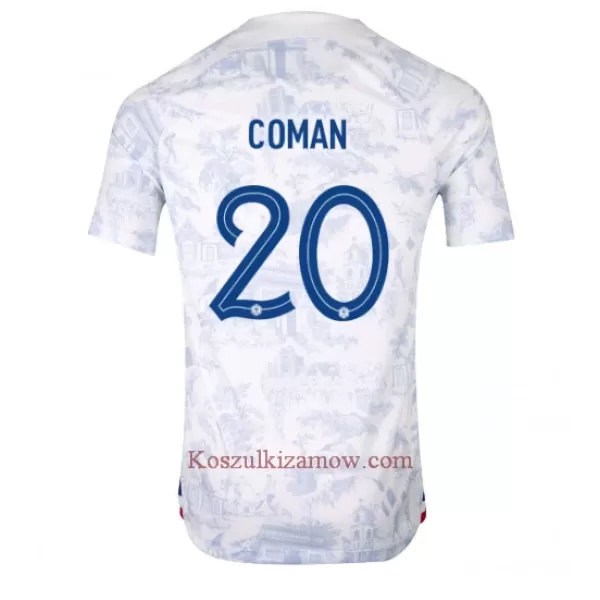 Koszulka Francja Kingsley Coman 20 MŚ 2022 Wyjazdowa