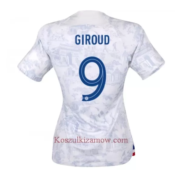 Koszulka Francja Olivier Giroud 9 MŚ 2022 Wyjazdowa Damska