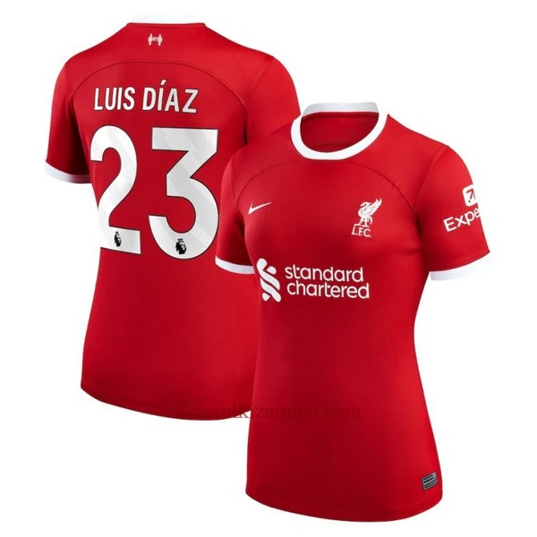 Koszulka Liverpool Luis Díaz 23 23/24 Domowa Damska