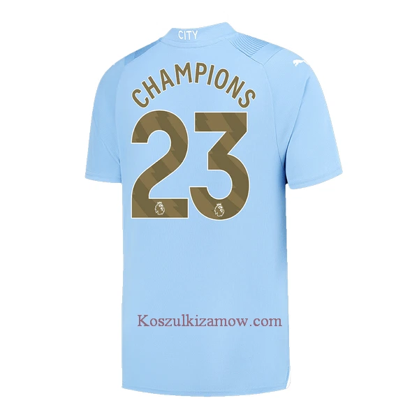 Koszulka Manchester City Champions 23 23/24 Domowa