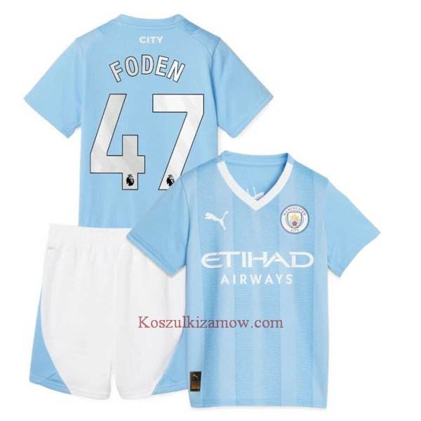 Koszulka Manchester City Foden 47 23/24 Domowa Dziecięca