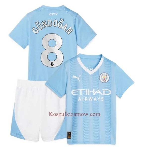 Koszulka Manchester City Gündogan 8 23/24 Domowa Dziecięca