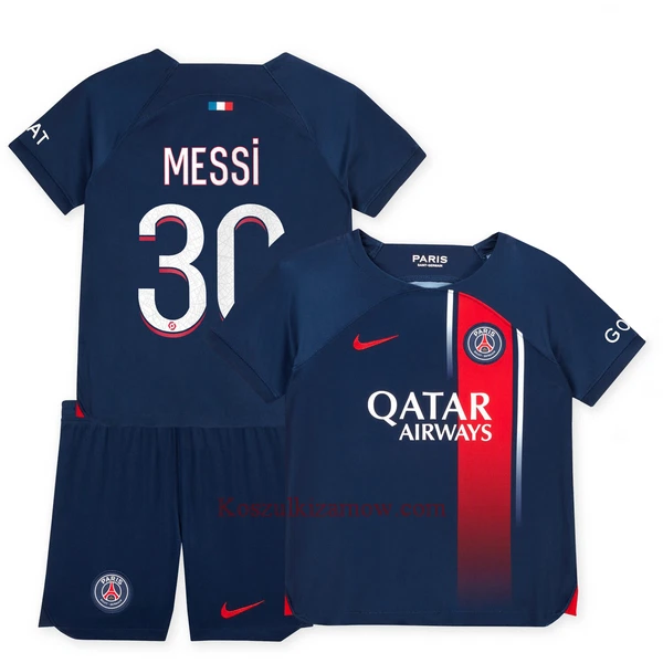 Koszulka Paris Saint-Germain Messi 30 23/24 Domowa Dziecięca