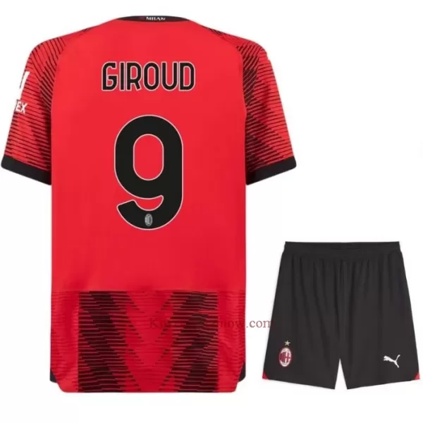 Koszulka AC Milan Giroud 9 23/24 Domowa Dziecięca