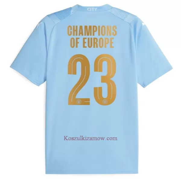 Koszulka Manchester City Champions of Europe 23/24 Domowa Dziecięca