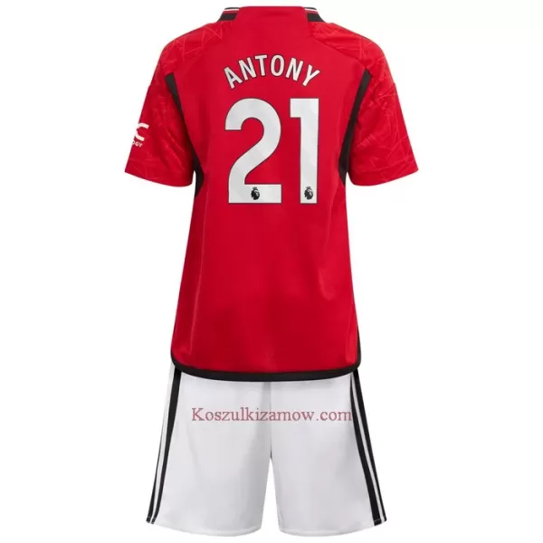 Koszulka Manchester United Antony 21 23/24 Domowa Dziecięca