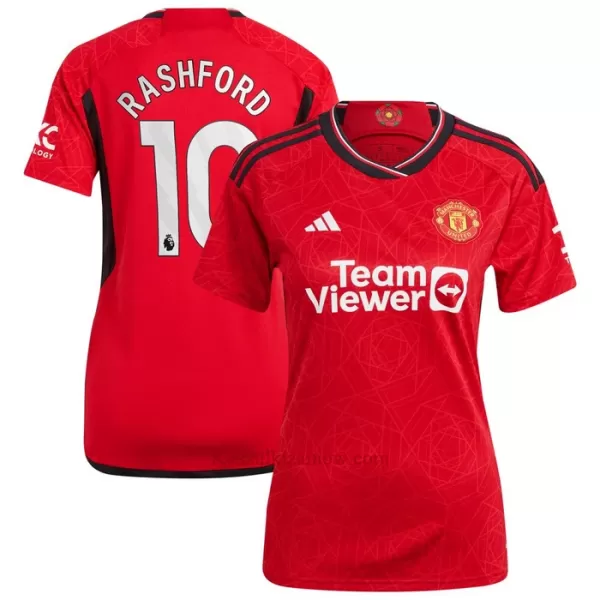 Koszulka Manchester United Rashford 10 23/24 Domowa Damska