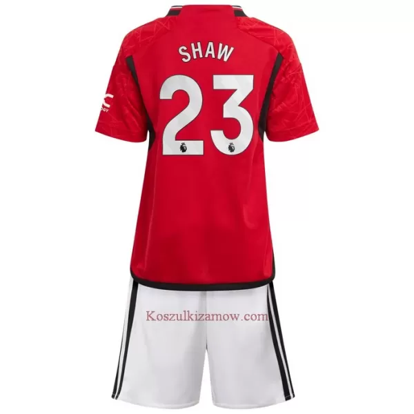 Koszulka Manchester United Shaw 23 23/24 Domowa Dziecięca