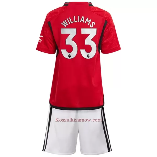 Koszulka Manchester United Williams 33 23/24 Domowa Dziecięca