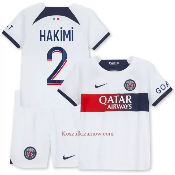 Koszulka Paris Saint-Germain Hakimi 2 23/24 Wyjazdowa Dziecięca