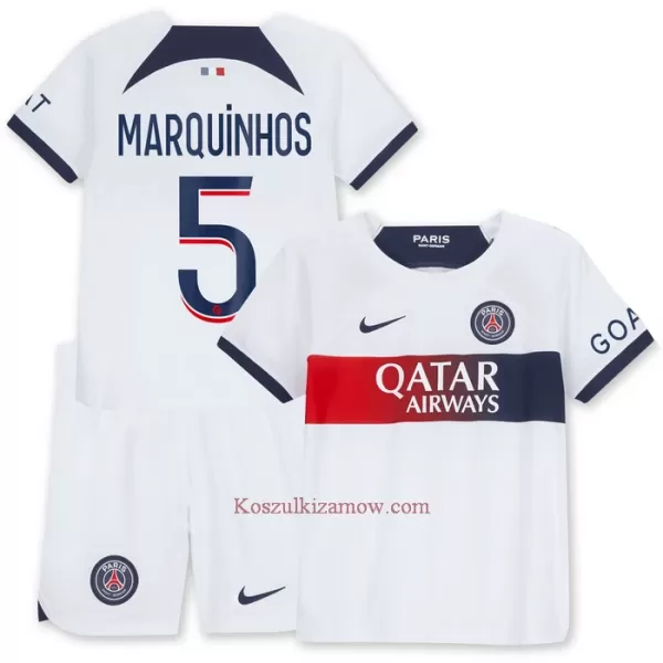 Koszulka Paris Saint-Germain Marquinhos 5 23/24 Wyjazdowa Dziecięca