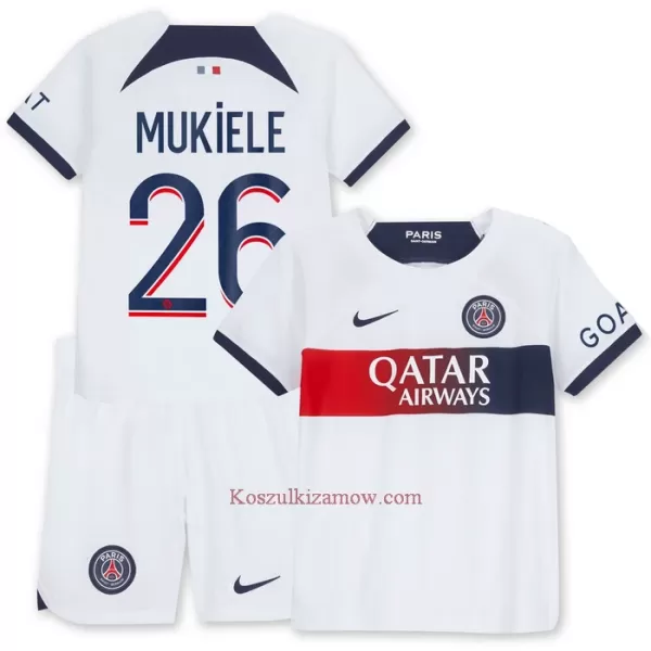 Koszulka Paris Saint-Germain Mukiele 26 23/24 Wyjazdowa Dziecięca