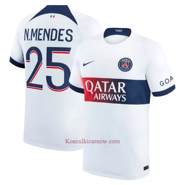 Koszulka Paris Saint-Germain N.Mendes 25 23/24 Wyjazdowa