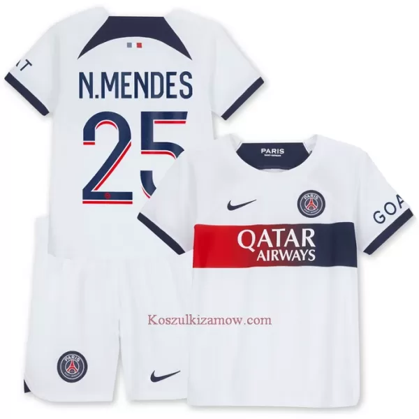 Koszulka Paris Saint-Germain N.Mendes 25 23/24 Wyjazdowa Dziecięca