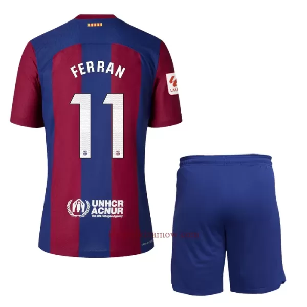 Koszulka FC Barcelona Ferran 11 23/24 Domowa Dziecięca