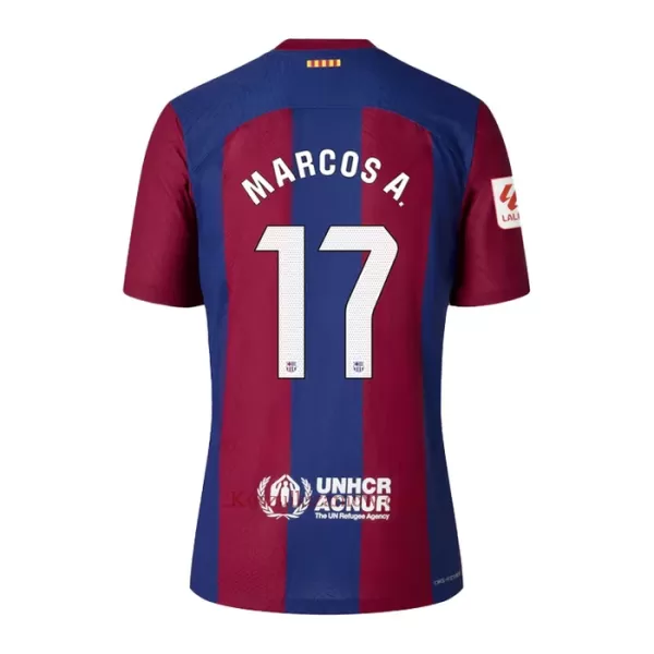 Koszulka FC Barcelona Marcos A. 17 23/24 Domowa Dziecięca