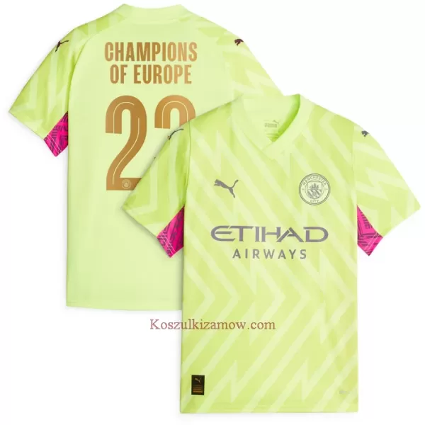 Koszulka Bramkarska Manchester City Champions of Europe 23/24 Trzecia