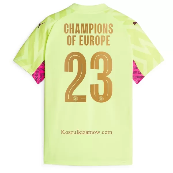 Koszulka Bramkarska Manchester City Champions of Europe 23/24 Trzecia