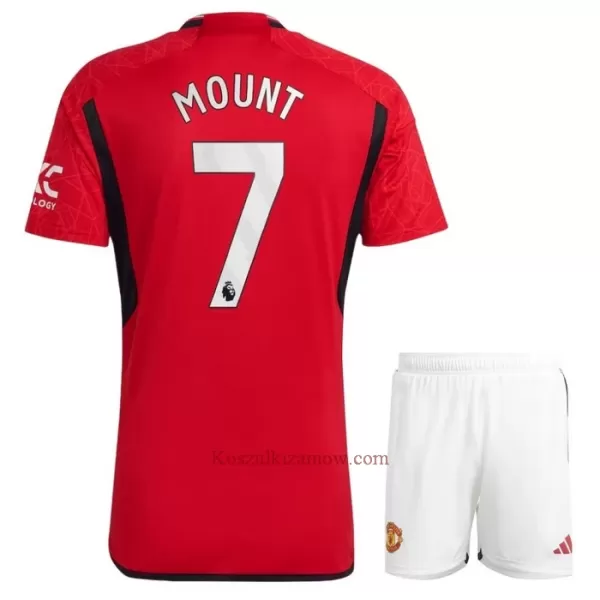 Koszulka Manchester United Mount 7 23/24 Domowa Dziecięca