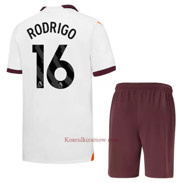 Koszulka Manchester City Rodrigo 16 23/24 Wyjazdowa Dziecięca