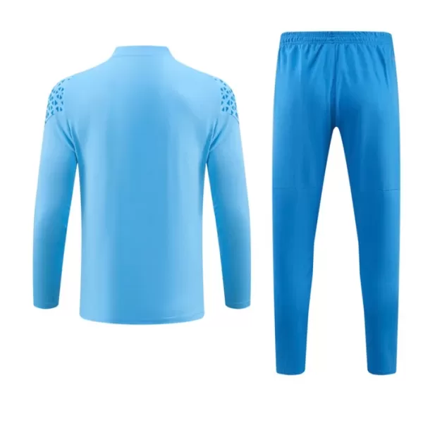 Manchester City Zestaw Bluzy Treningowej 23/24 Niebieski