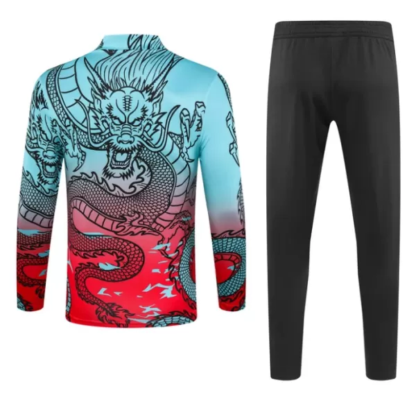 Real Madryt Dragon Zestaw Bluzy Treningowej 23/24 Niebieski