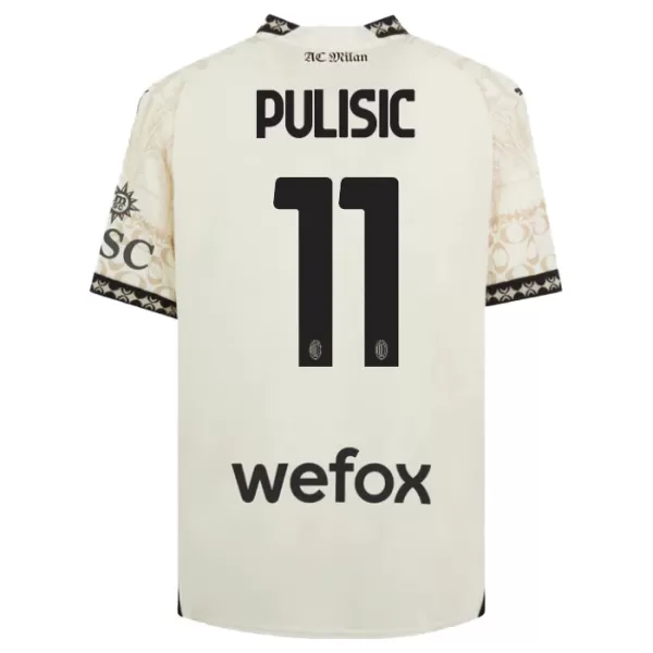 Koszulka AC Milan Christian Pulisic 11 23/24 Czwarta Biały