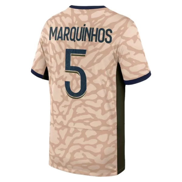 Koszulka Paris Saint-Germain Lucas Marquinhos 5 Jordan 23/24 Czwarta