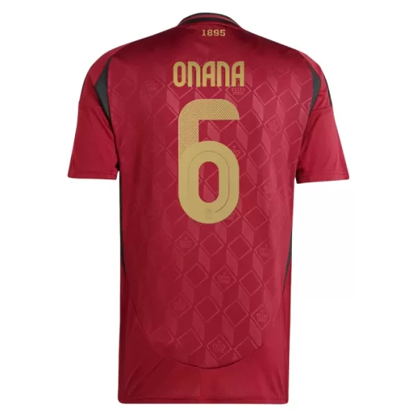 Koszulka Belgia Onana 6 EURO 2024 Domowa