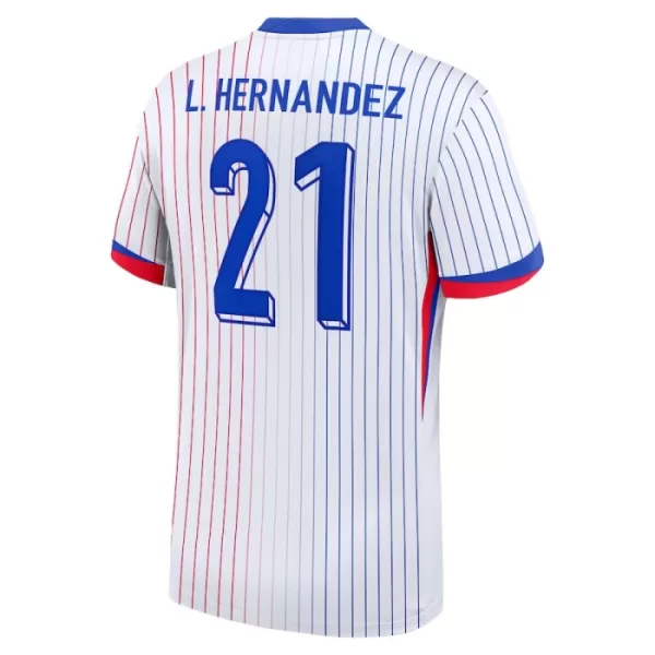 Koszulka Francja L. Hernandez 21 EURO 2024 Wyjazdowa