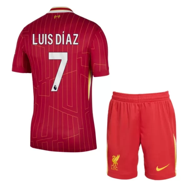 Koszulka Liverpool Luis Díaz 7 24/25 Domowa Dziecięca