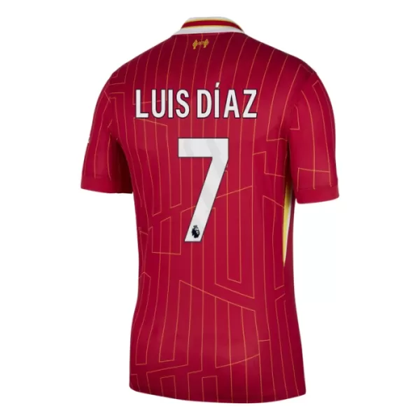 Koszulka Liverpool Luis Díaz 7 24/25 Domowa Dziecięca