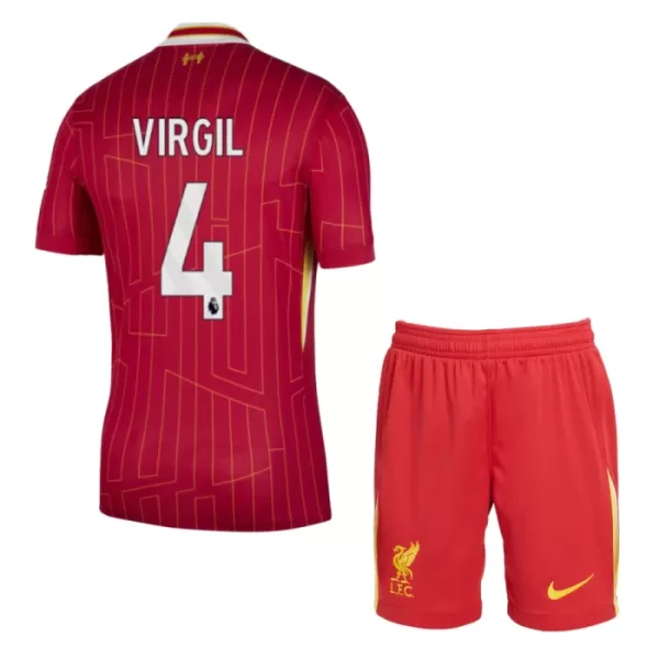 Koszulka Liverpool Virgil 4 24/25 Domowa Dziecięca