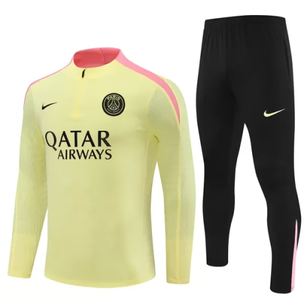 Paris Saint-Germain Zestaw Bluzy Treningowej 24/25 Żółty Dziecięca