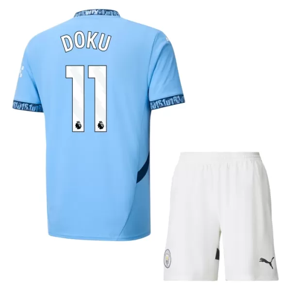 Koszulka Manchester City Doku 11 24/25 Domowa Dziecięca